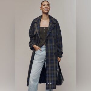 Anthropologie Avec Les Filles Belted Trench Coat, NWT